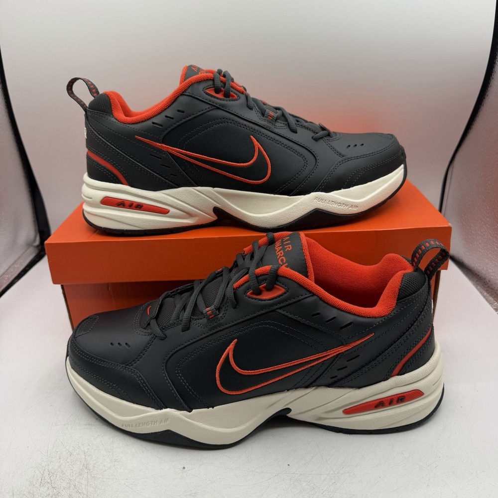 Nike Air Monarch IV Shoes Mens Sz 11.5 Smoke Grey/Black Sneakers 415445-003